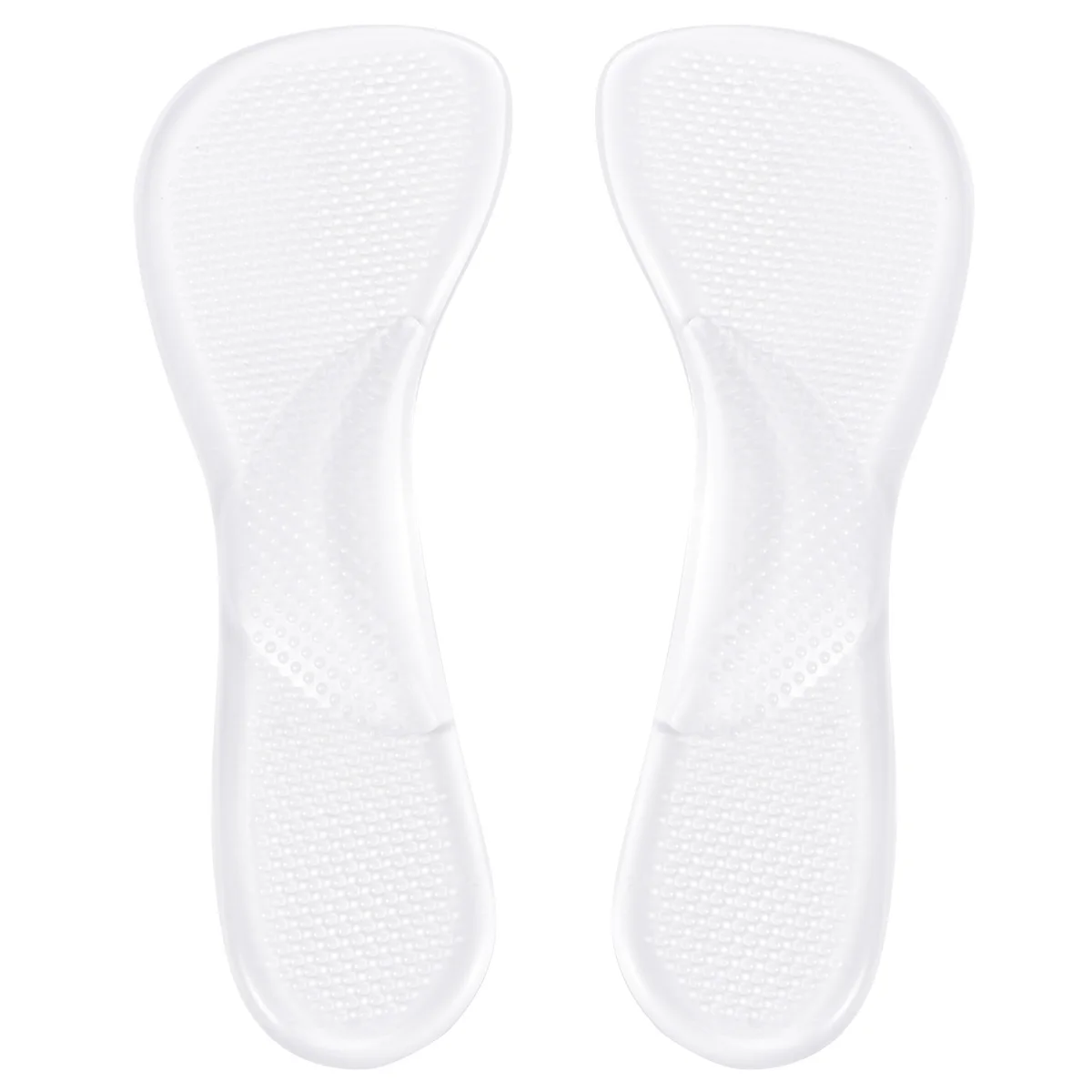 2Pairs النعال سيليكون للكعب العالي جل امتصاص النعال تنفس قوس دعم مريحة التشذيب تصميم ملابس يومية طويلة