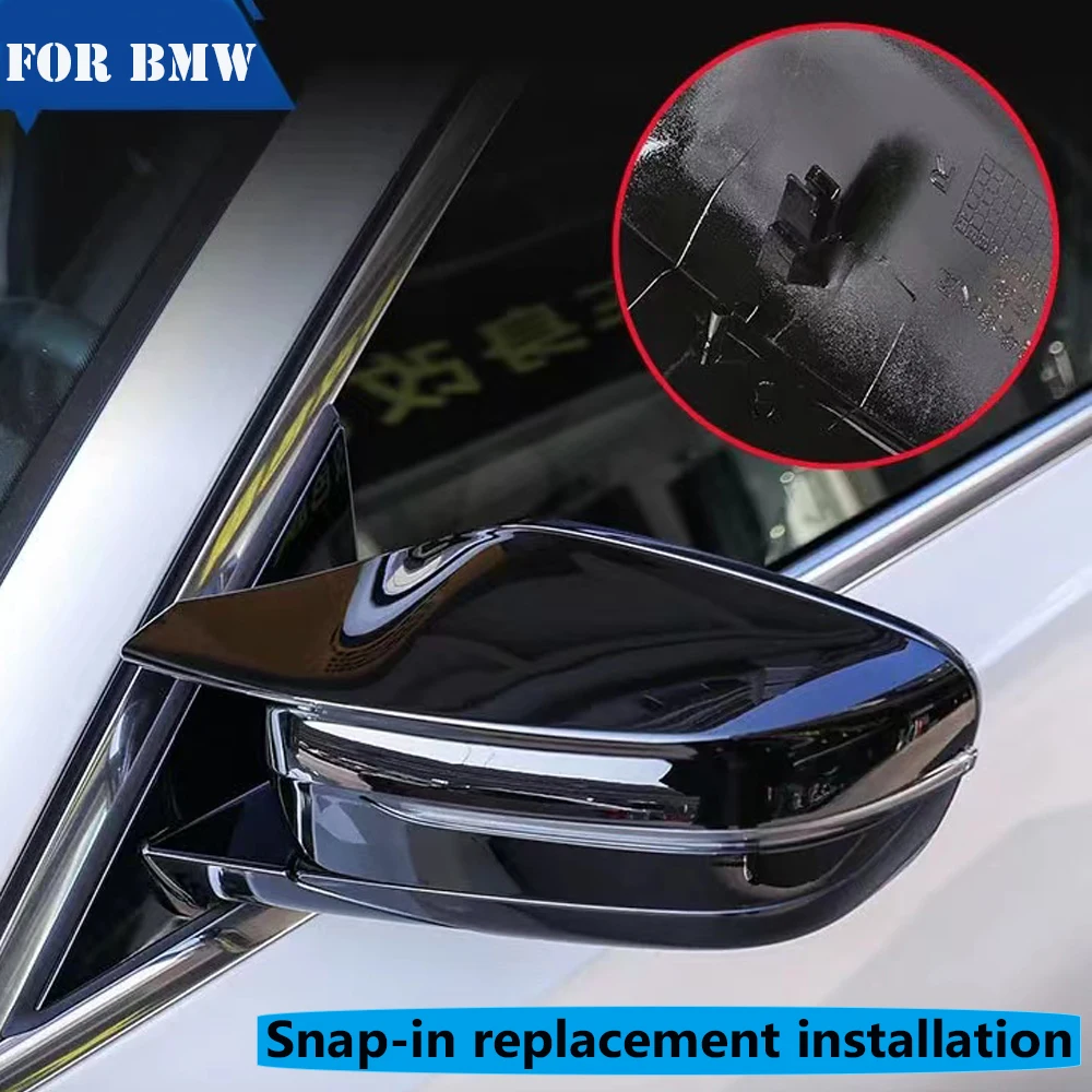 

2pcs Exterior Side Rearview Mirror Cover Trim For BMW 3/5/6/7/8-Series G11 G12 G14 G15 G16 G20 G21 G30 G31 G32 2019 2020