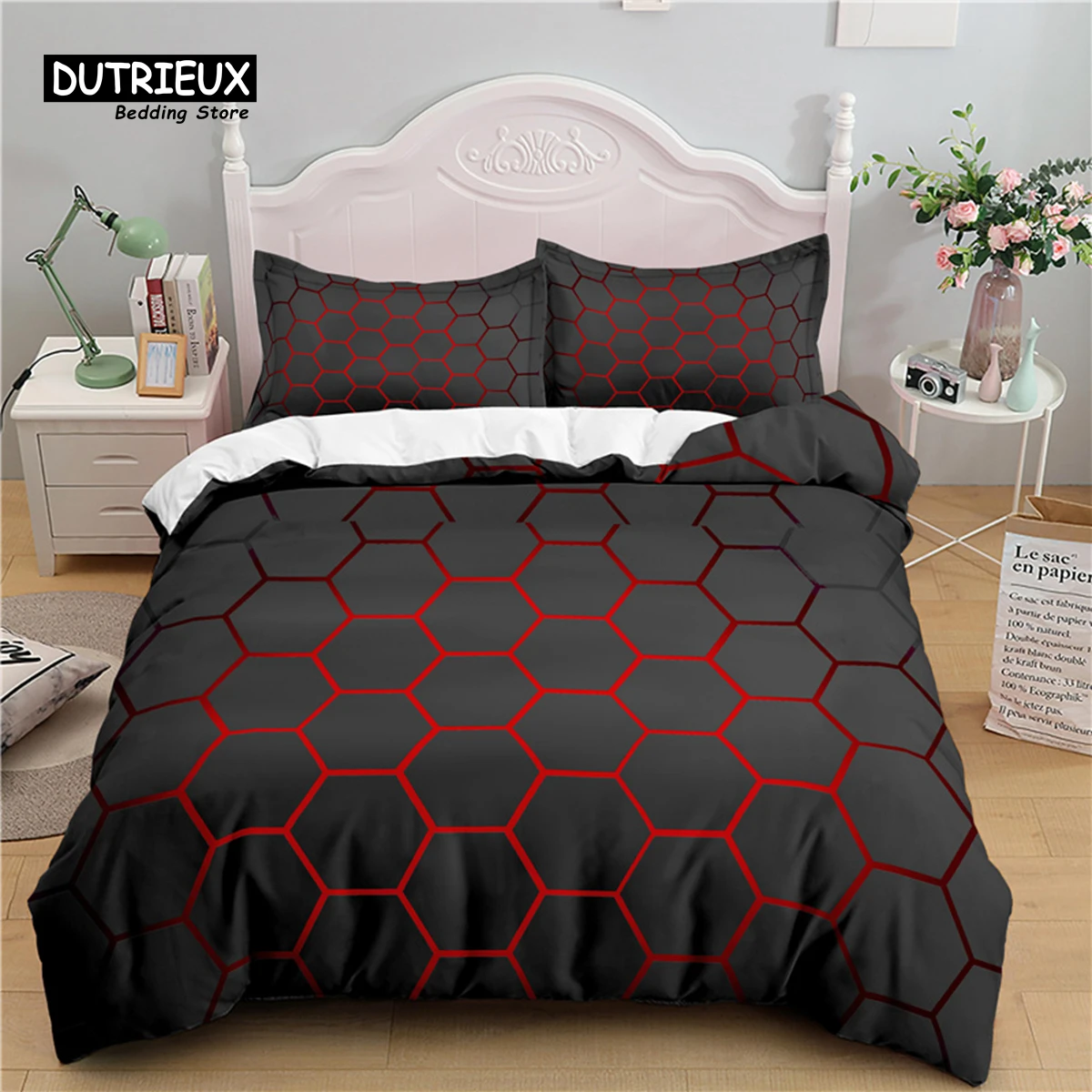 

Luxury 3D Geometry Print Home Living Comfortable Duvet Cover Set Pillowcase Kids Bedding Set Queen and King EU/US/AU/UK Size