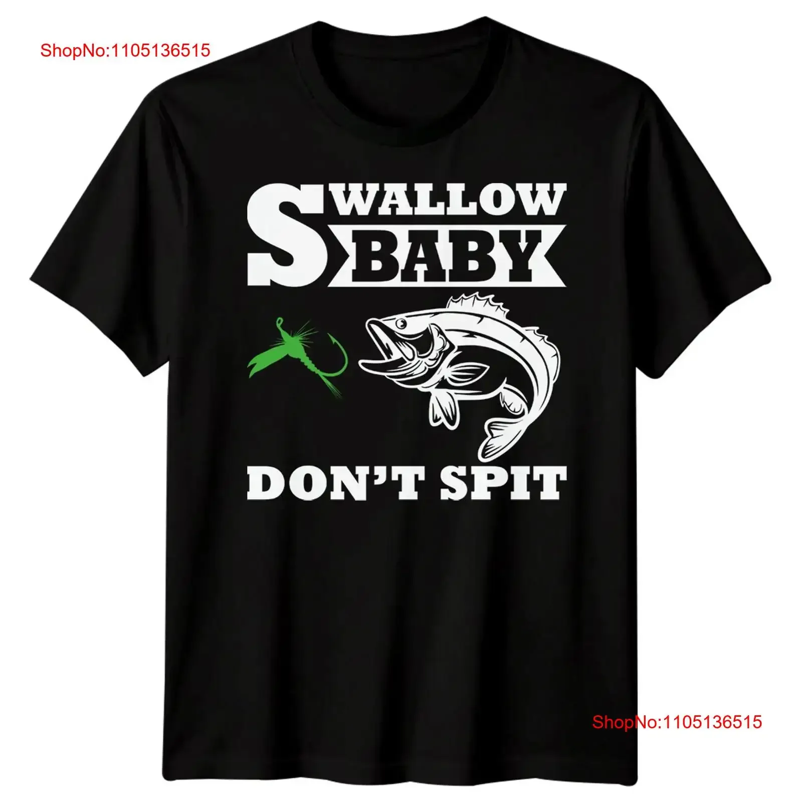 Mens Swallow Baby Dont Spit Funny Fathers Day T Shirt Best Dad Ever Papa FD vintage Washed Stretched Comfortable Versatile