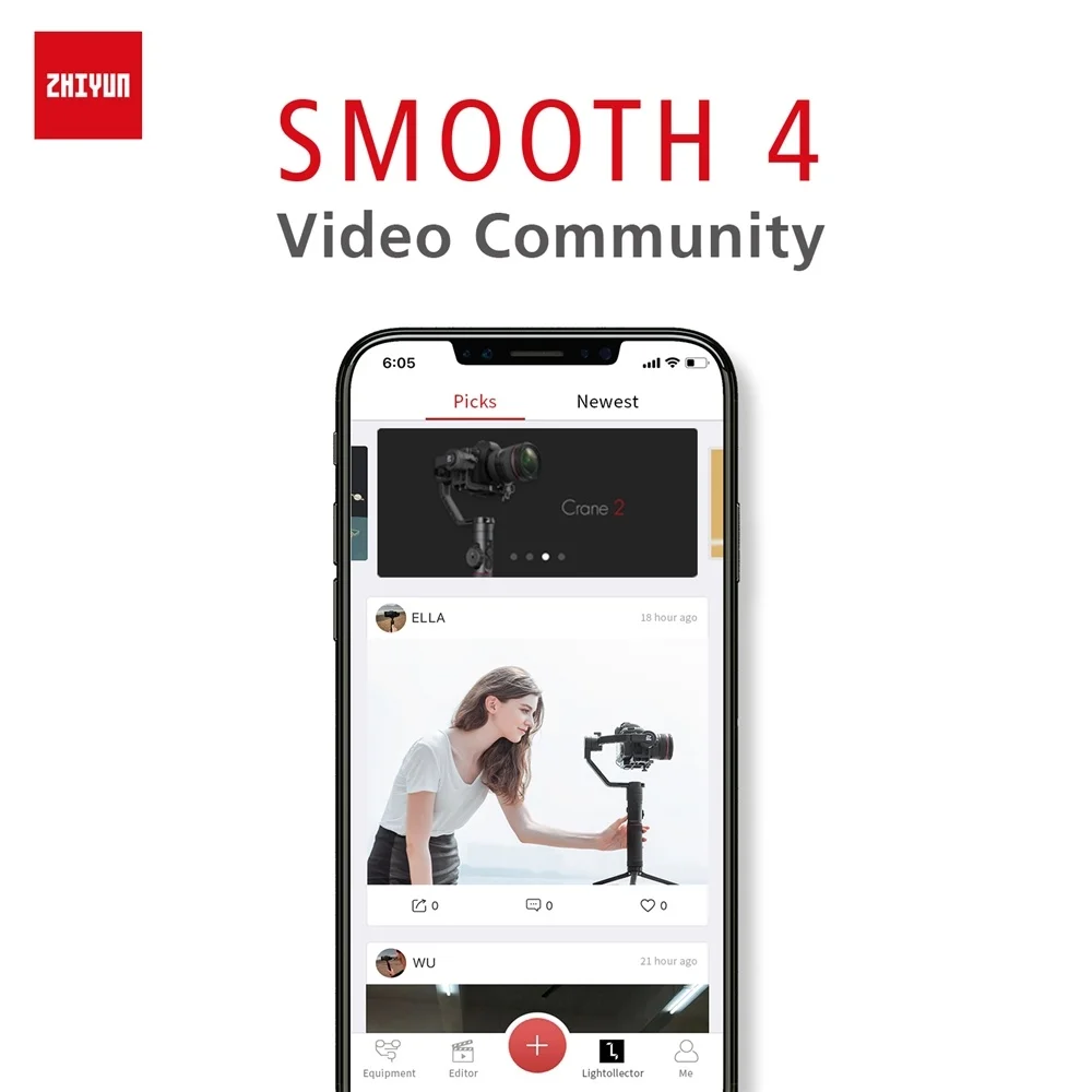 Hot Selling Zhiyun Smooth 4 3 Axis Gimbal Stabilizers with Great Price view 6