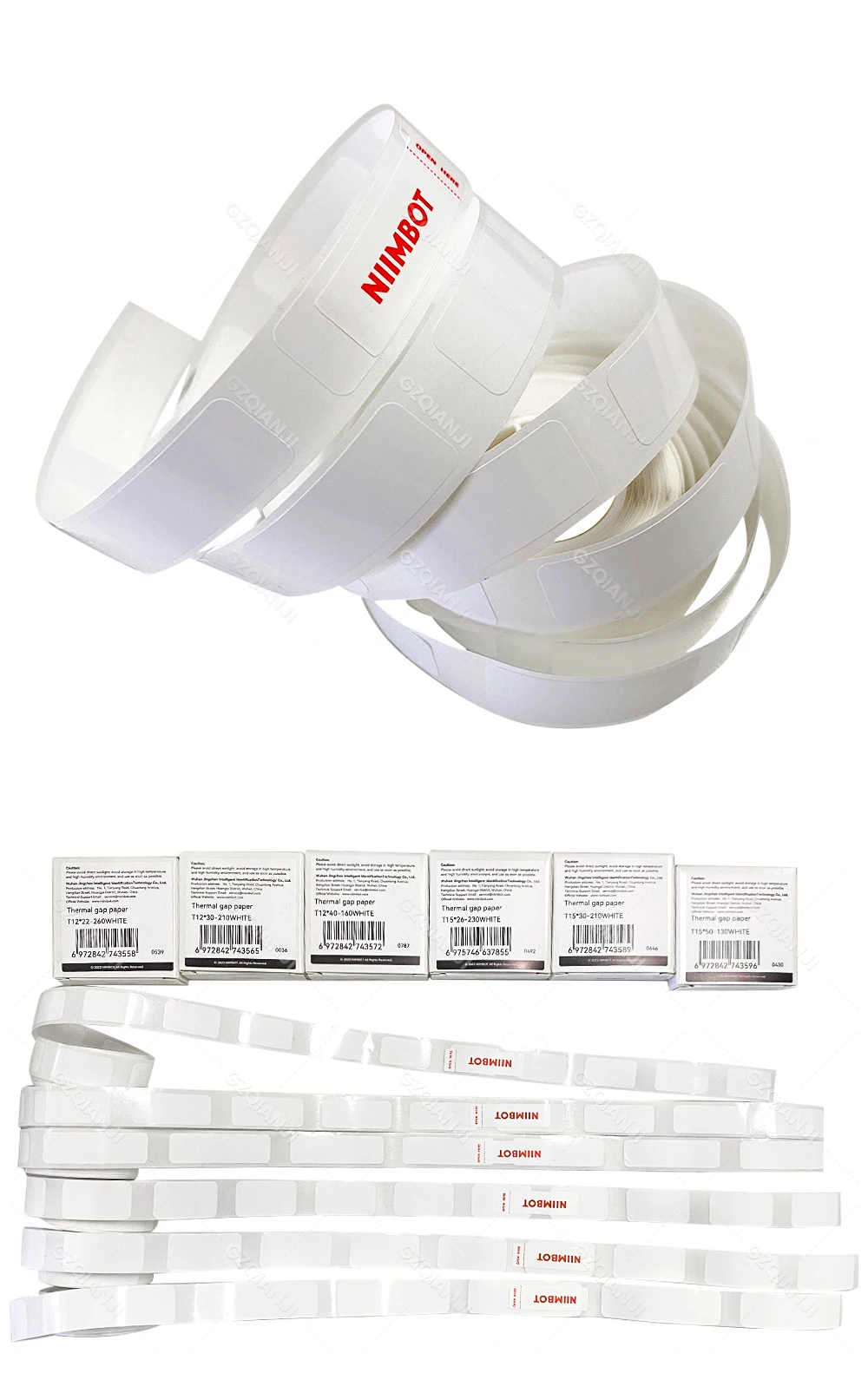 Niimbot D11 D110 D101 Label Printer Sticker Waterproof Anti-Oil Price Tape Scratch-Resistant Label Maker Adhesive Paper Rolls