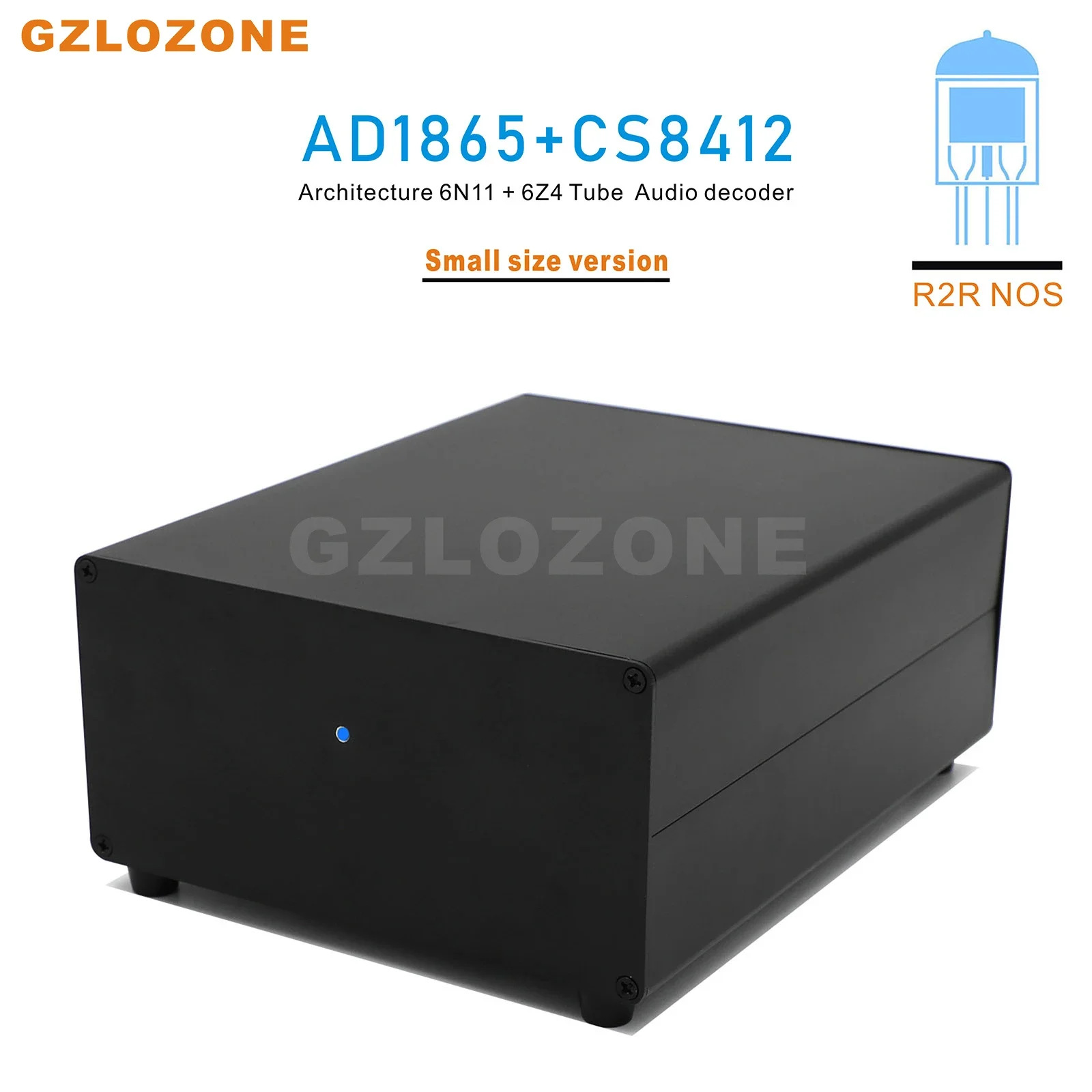 R2R NOS AD1865 + CS8412 architektura dekoder dźwięku 6 n11 + 6 z4 Tube DAC SILVER/BLACK (opcjonalnie)