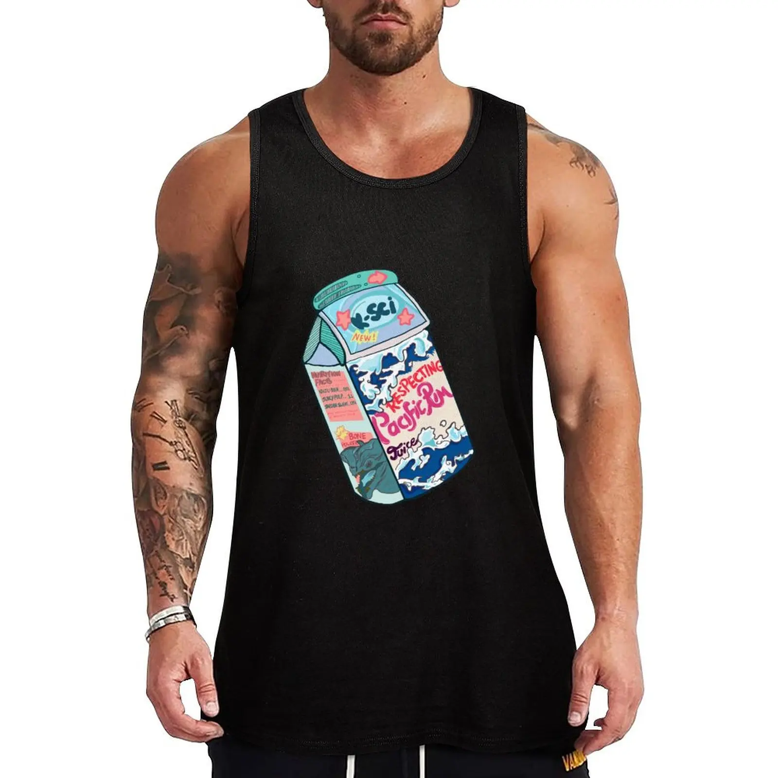 

Pacific Rim Juice Tank Top Man summer clothes sleeveless vests Gym clothes