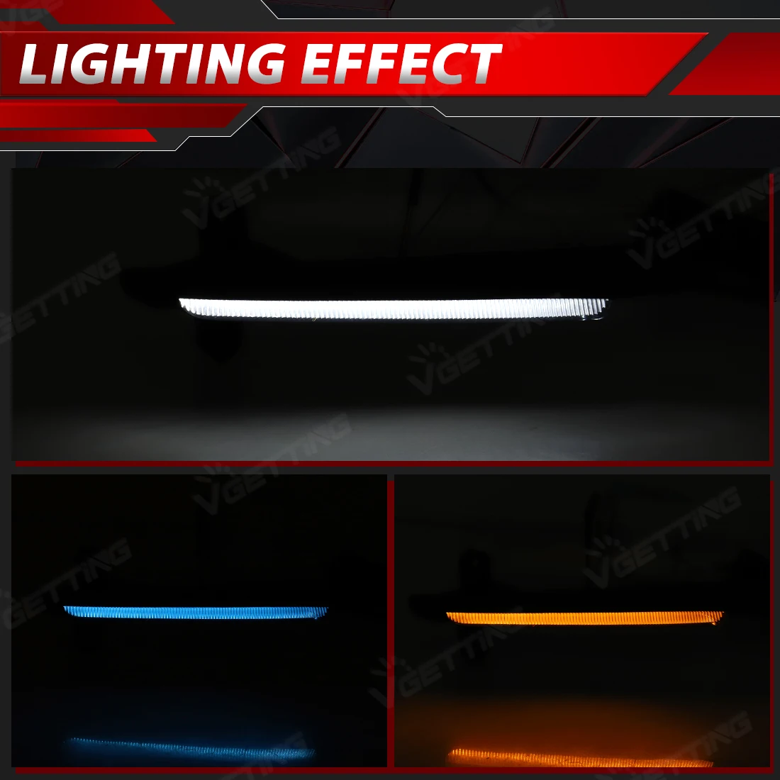 LED Daytime Running Light Assembly For Toyota Levin Sport 2023 2024 2025 2026 3-Colors DRL Turn Signal Lamp Night Light Parts