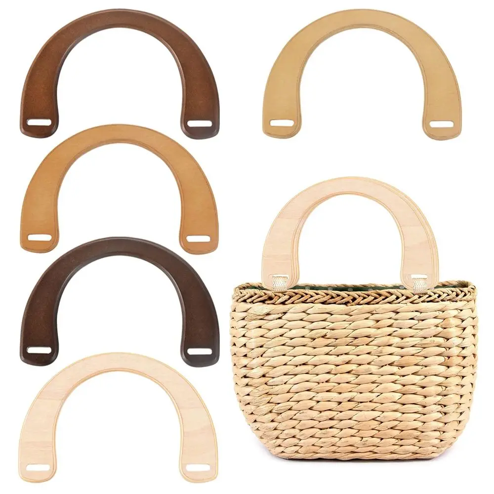 New Detachable Wooden Bag Handles Shoulder Bag Strap Handbag Band Handle Gift Box Handle DIY Purse Luggage Handcrafted Accessory