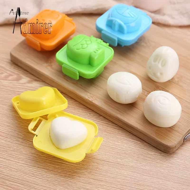 Boiled Egg Mold Cute Cartoon 3D Egg Ring Mould Bento Maker Cutter Decorating Egg Tool Kitchen Accessories for Kitchen