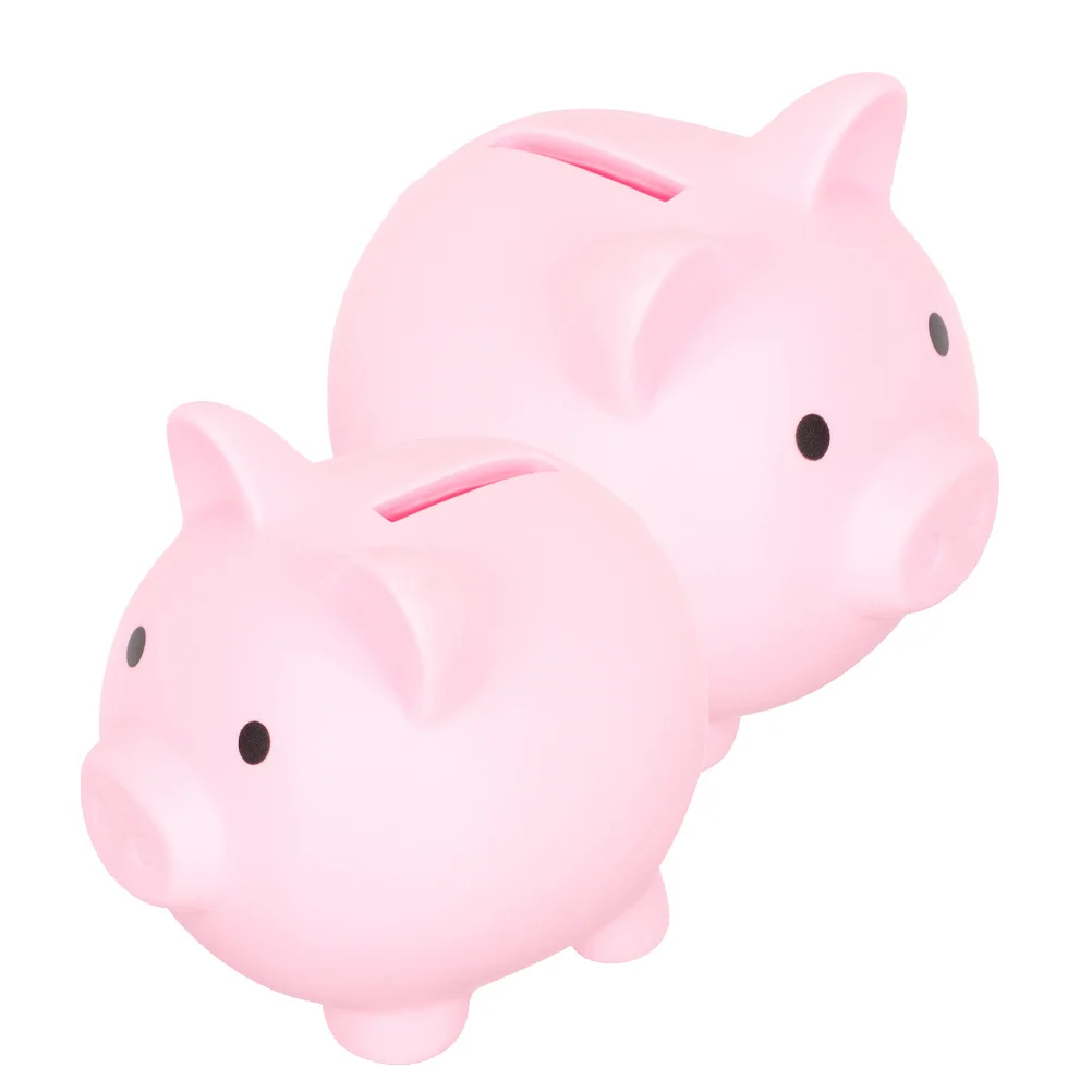 2 szt. Skarbonka dla dziewczynek i chłopców, kreatywna skarbonka w kształcie świnki o dużej pojemności do codziennych oszczędzeń, pomysł na prezent