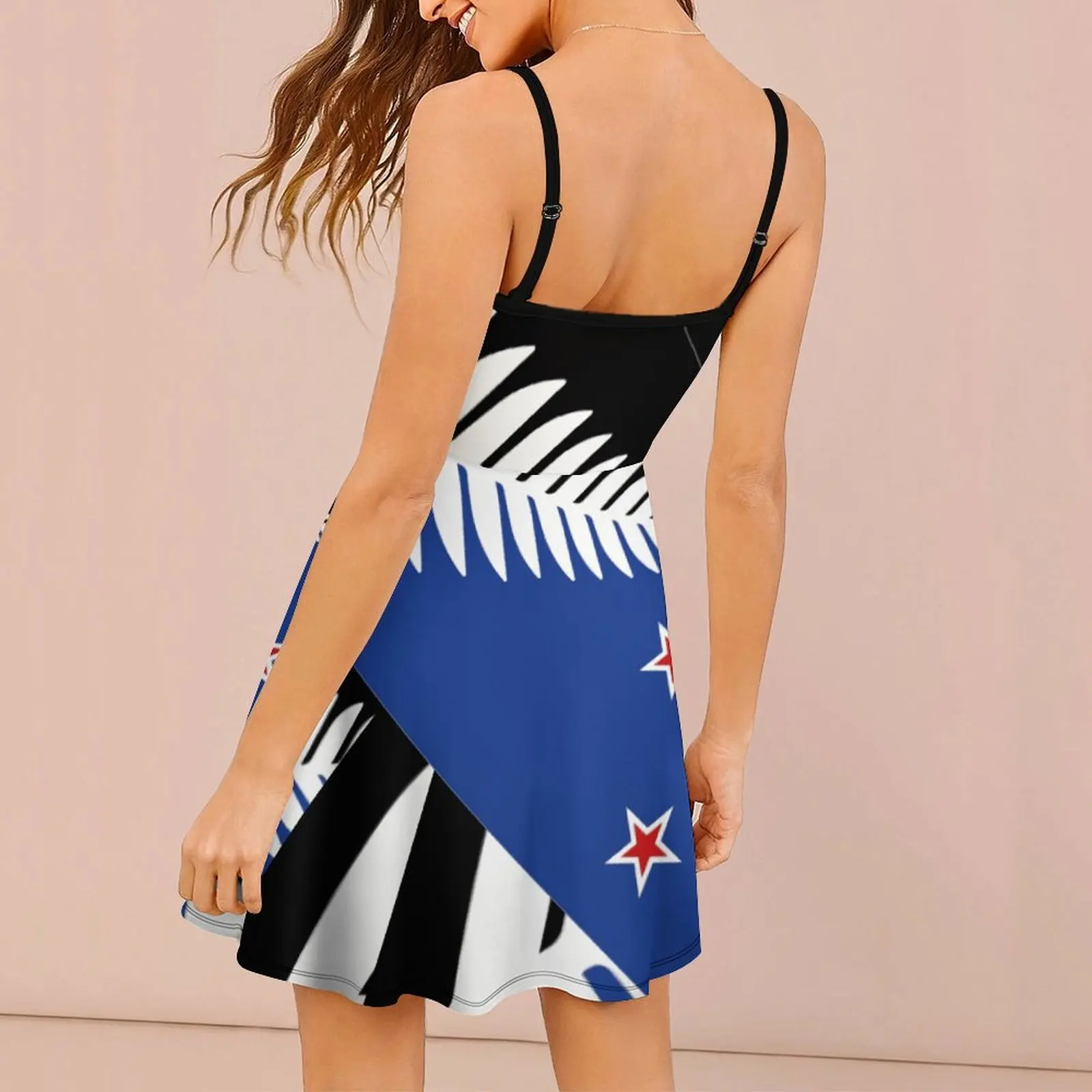 New Zealand Flag Women's Sling Dress Unique Sexy Woman's Clothing Cool  Vacations Strappy Dress