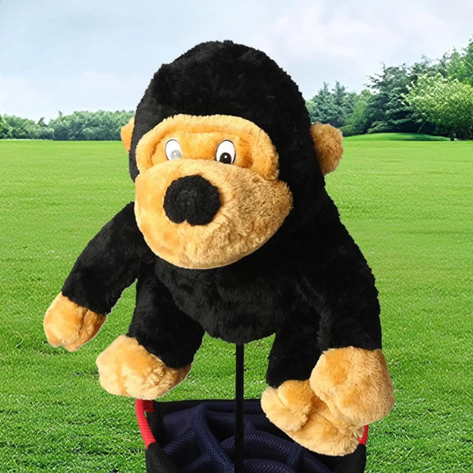 

Golf Head Cover Scratch Proof Golf Supplies Plush Gorilla Shaped Funny Guard Protector for Sports Men Women Adults Outdoor