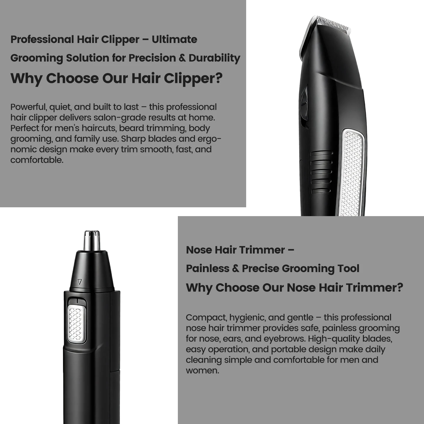 OMUONE 3-in-1 Electric Hair Clipper Carving Trace Multi-Function Head Shaver Professional Hair Trimmer for Barber Beard
