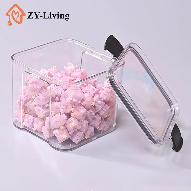 Keyboard Switches Container Storage Box PC Polycarbonate Switches  For Mechanical Keyboard 460/700ml
