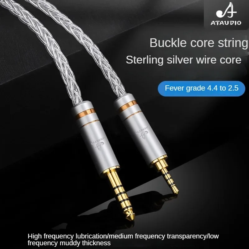 HIFI 4.4mm to 2.5mm Balanced Male Audio Cable For Sennheise HD558 HD569 HD579 HD599 HD598se Headphone upgrade cable