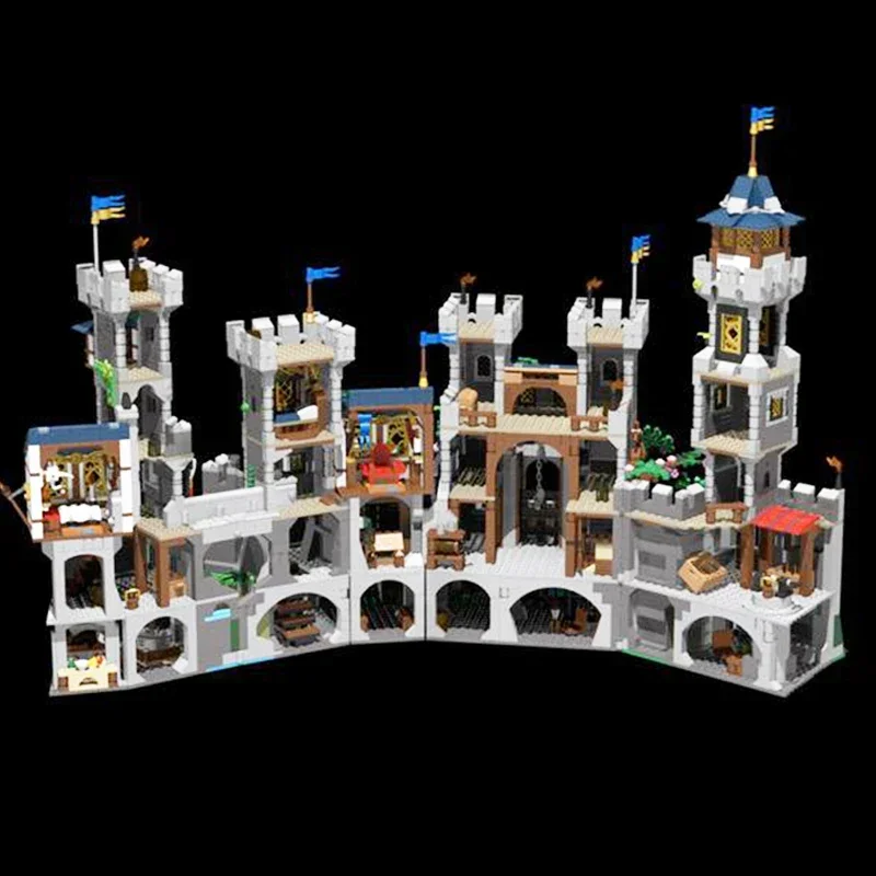 MOC-décennie s de construction de château modulaire pour enfants, modèle de réfrigérant Falcon, briques techniques, assemblage de bricolage, jouets de construction, cadeaux de vacances