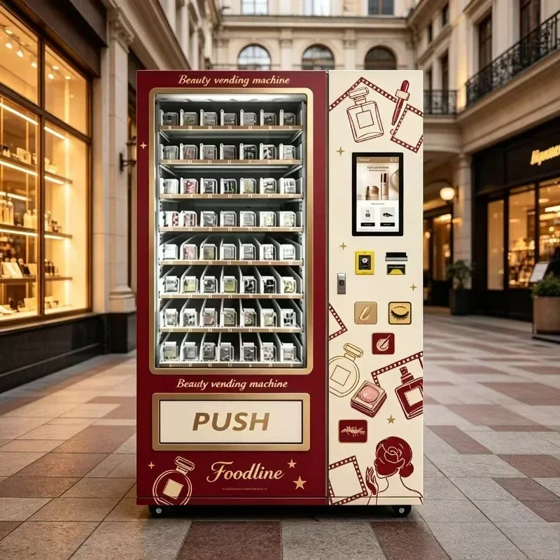FL Intelligent Self‑service Beauty Vending Machine Cosmetics False Eyelash Press On Nails Vending Machine For Airport