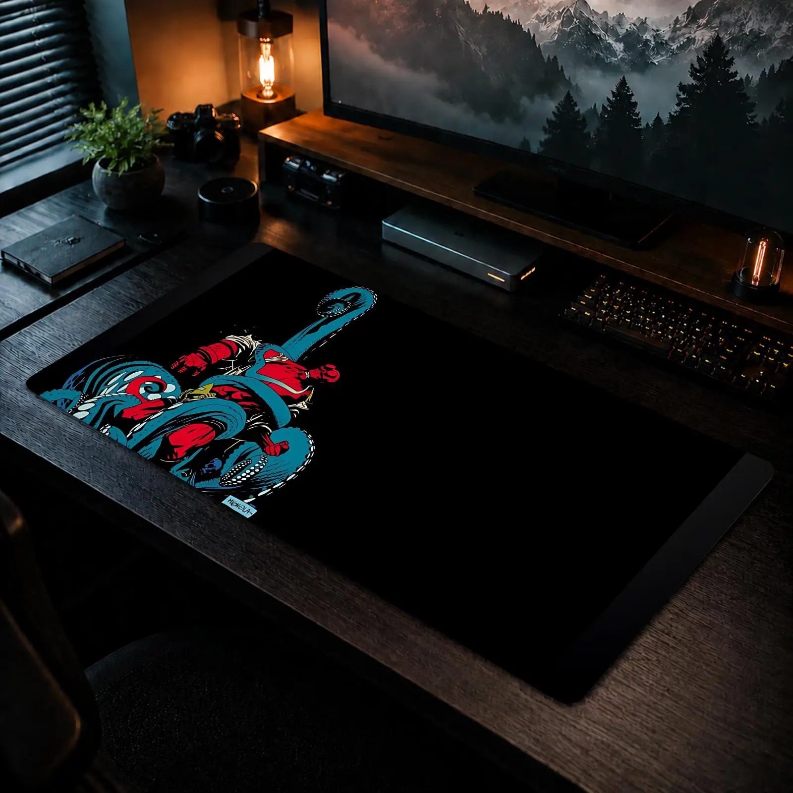 Hellboy Mouse Pad Gaming office Non-slip Desk Mat Diy Mousepad Large Game Keyboard overlock