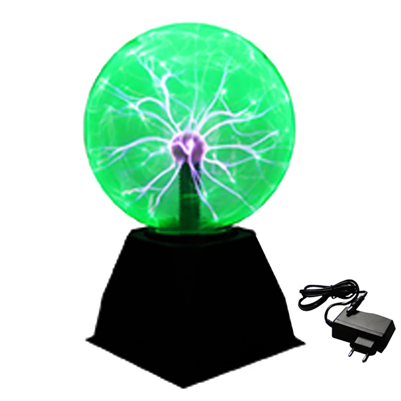 Novelty Magic Crystal Plasma Ball Touch Light  6 8 inch LED Night Light Glass Plasma Ball Sphere Table Lights