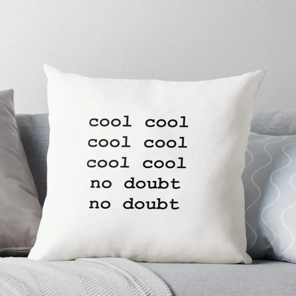 No Doubt Throw Pillow Sofa Cushion Cover Christmas Throw Pillows Covers Pillow