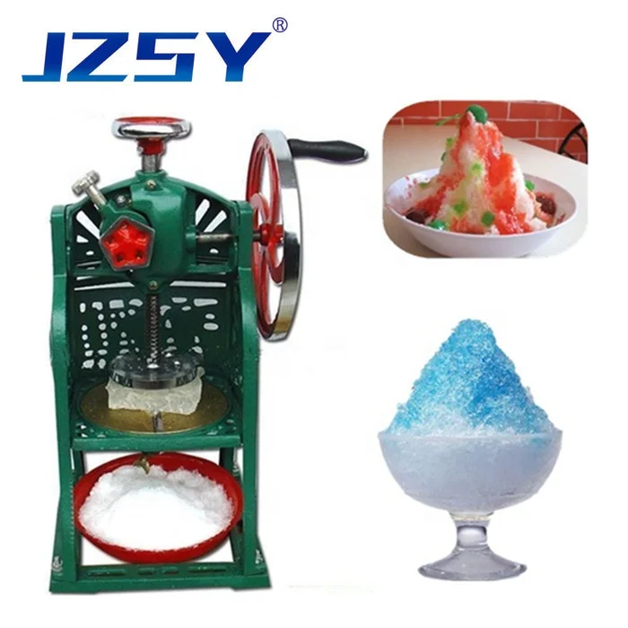 Commercial  Classic Old-Fashioned Manual Snow Ice Shaver Machine Hand Crack Ice Crusher Heavy  Iron Shaved Ice Mac