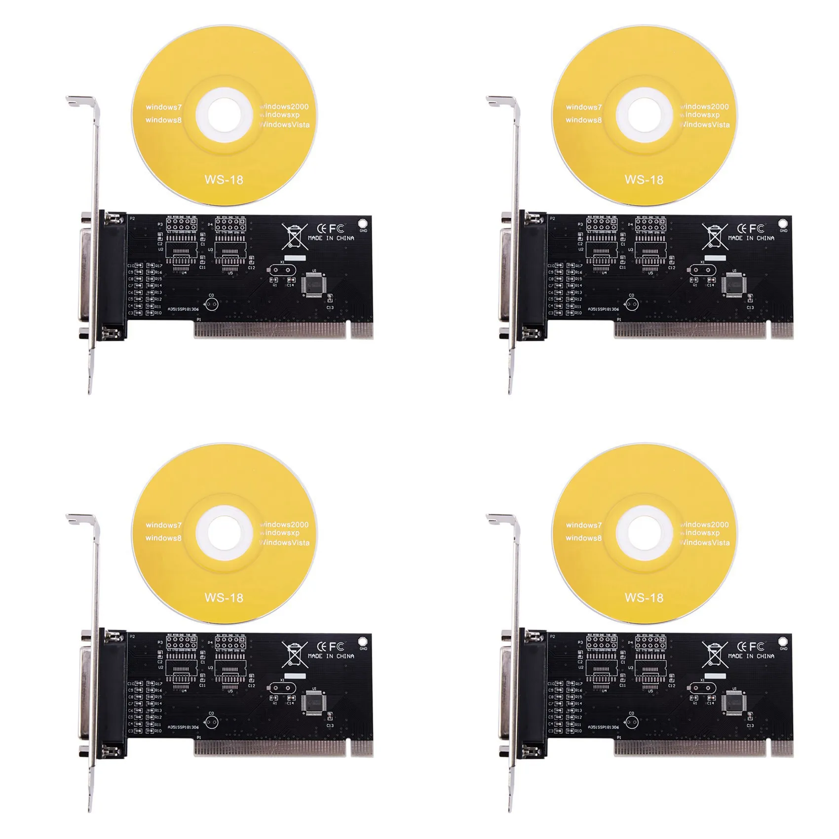 AP-4X Pci Uitbreidingskaart Adapter 25Pin Parallelle Lpt Pci Naar Parallelle Db25 Printer Poort Controller Kaart
