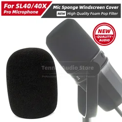 Replacement For FDUCE SL40 SL40X SL 40 X 40X Microphone Windscreen Pop Filter Mic Foam Cover Shield Windproof Sponge Windshield