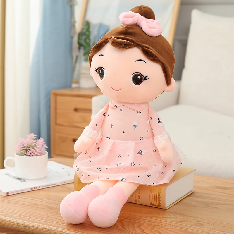 40 cm Kawaii Plüsch Mädchen Puppen mit Spitze Kleidung Weiche Angefüllte Puppen Schöne Plüsch Spielzeug Mädchen Spielzeug Kinder Geburtstag Valentinstag geschenk – Detail 3