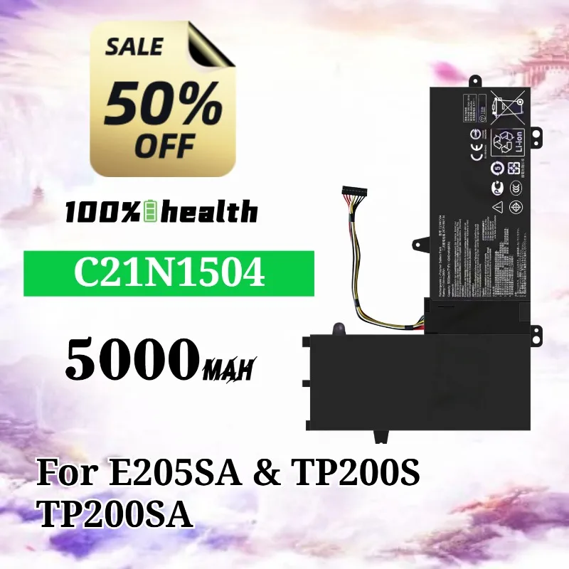 

C21N1504 5000mAh Laptop Battery for ASUS E205SA/TP200S/TP200SA Lithium Rechargeable Battery