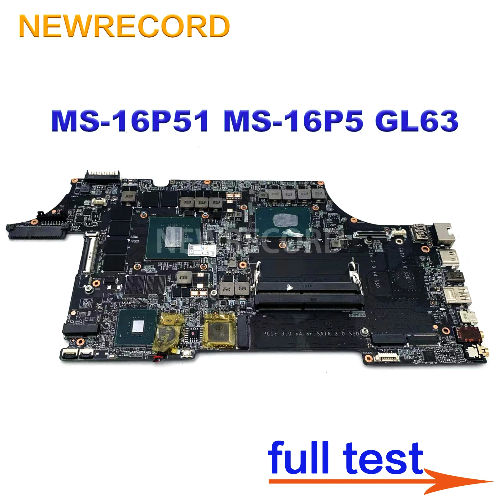 For MSI MS-16P51 MS-16P5 GL63 8RDS GP63 8RE Laptop Motherboard I5 I7 8th Gen GTX1050Ti GTX1060 GTX1070 P3200 Mainboard