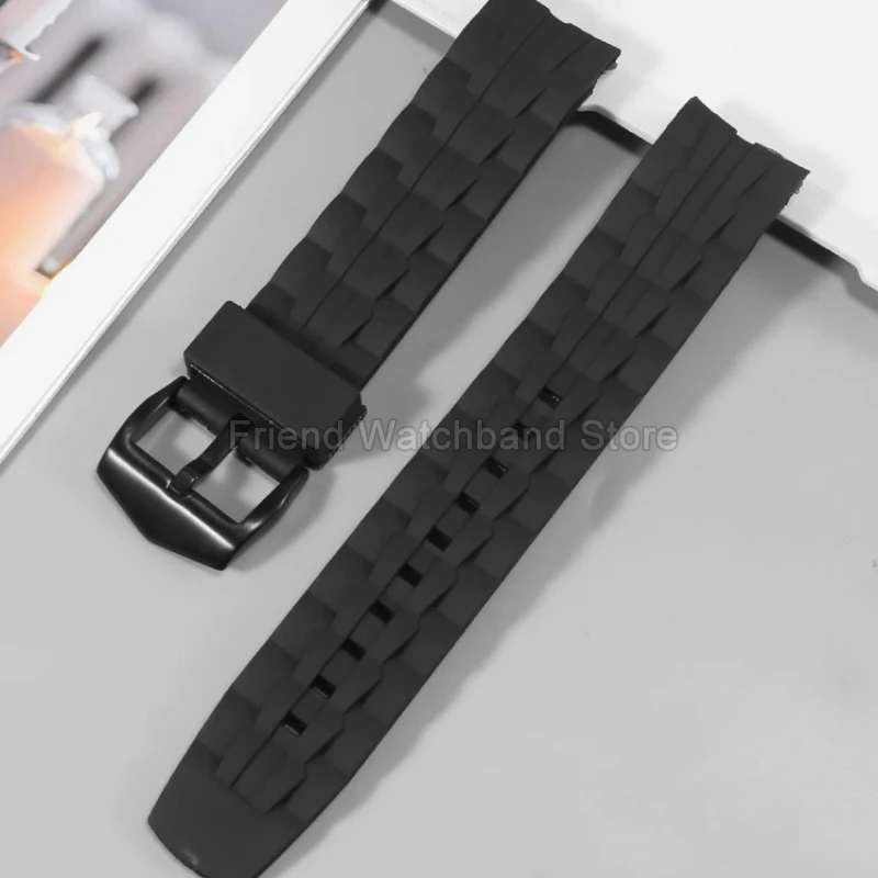For Casio Edifice Series EF-523 Resin Watch Strap 22mm Black Resin with Needle Buckle Anti-Stain Waterproof Breathable Design view 6