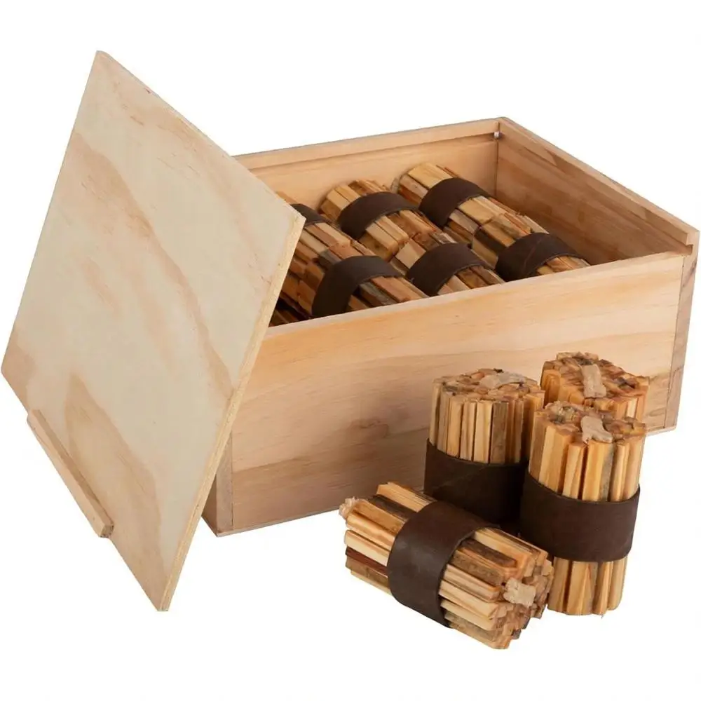 

20-Pack Pine Wood Fire Starter Sticks with Storage Box - Ideal for Indoor or Outdoor Fire, Campfires, Grills, Wood Stoves, Firep