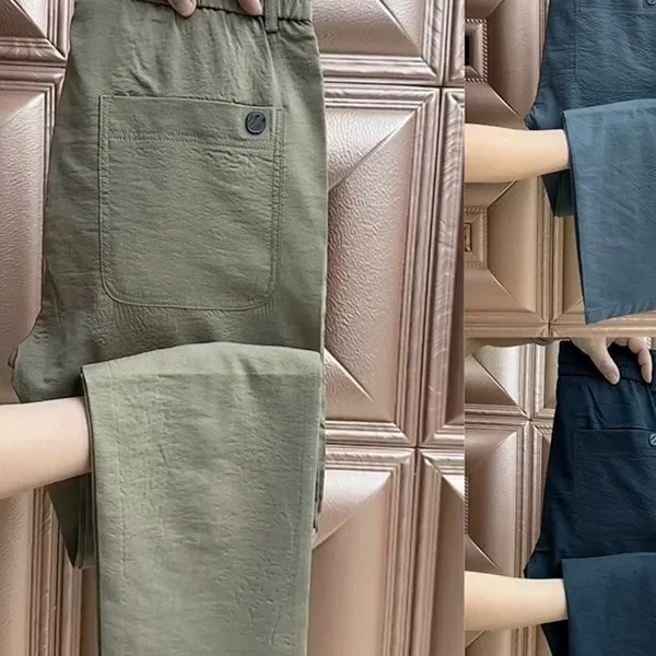 Business Casual Straight Leg Men's Pants Elastic Comfortable Breathable High End Fashionable New Arrival Polyester Fiber