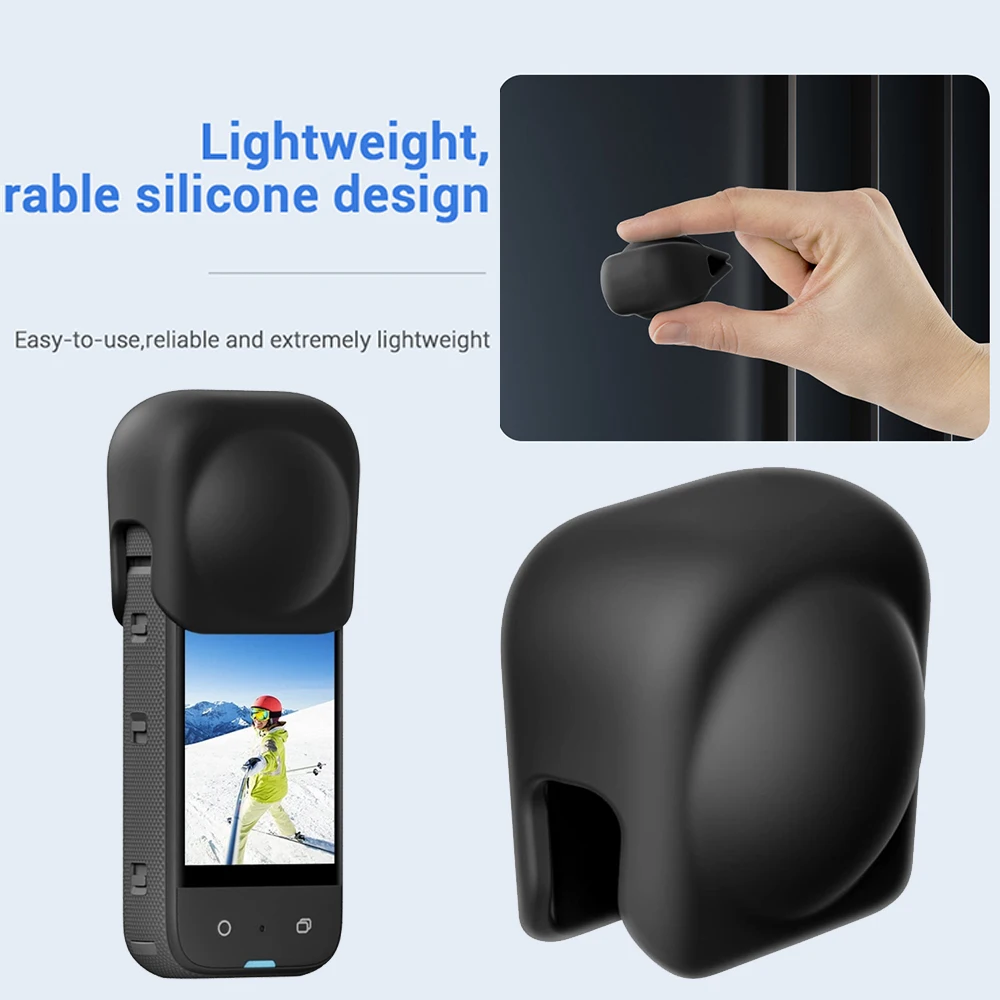 Objektiv deckel für insta360 x3 Silikon abdeckung Objektivs chutz für insta 360 x3 Kamera kappe neues Silikon gehäuse kratz festes Zubehör
