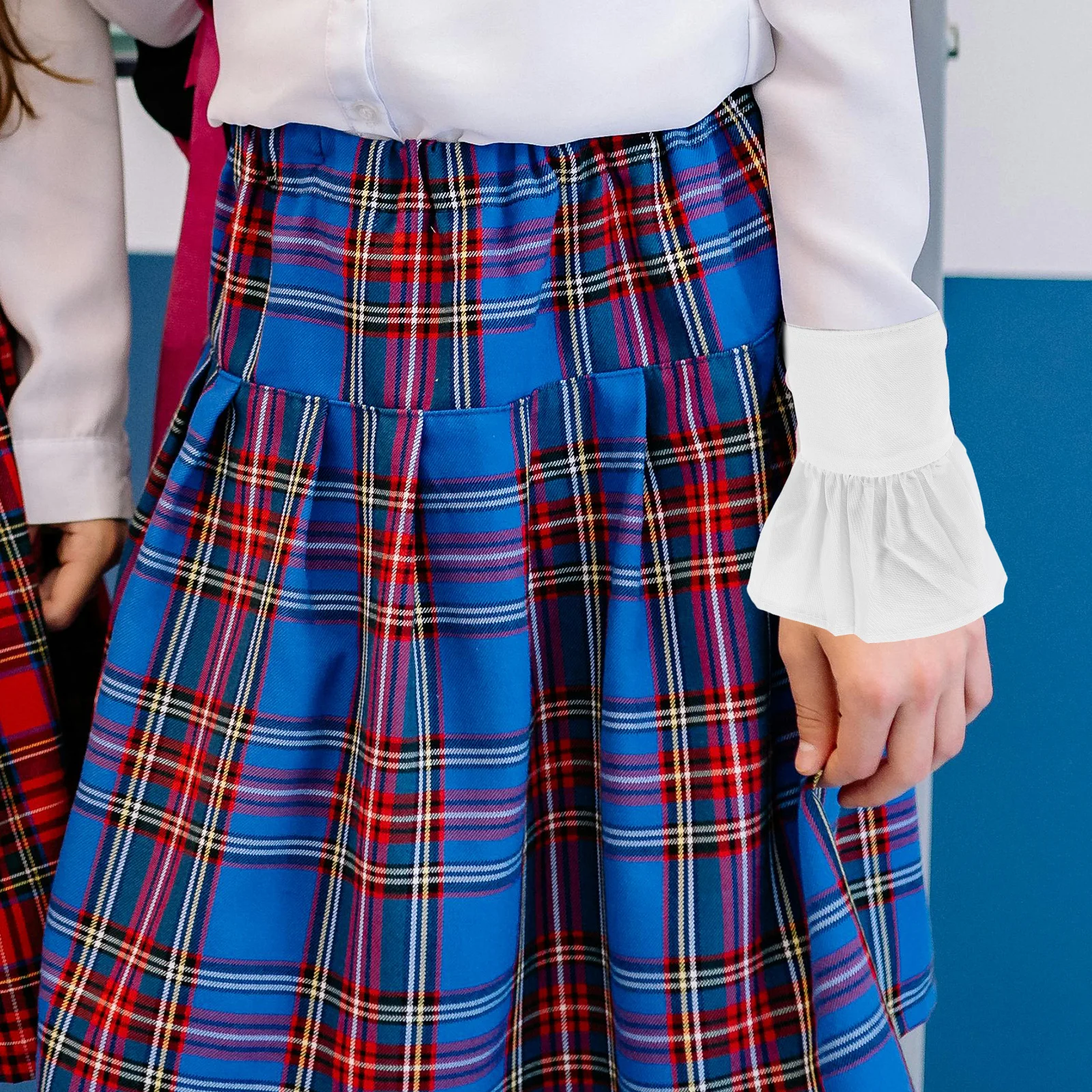 1 Paar abnehmbare Spitzen-Handgelenkmanschetten, gefälschte Ärmel, Rüschenärmelmanschetten, elegantes Kleid-Accessoire für Damen und Teenager