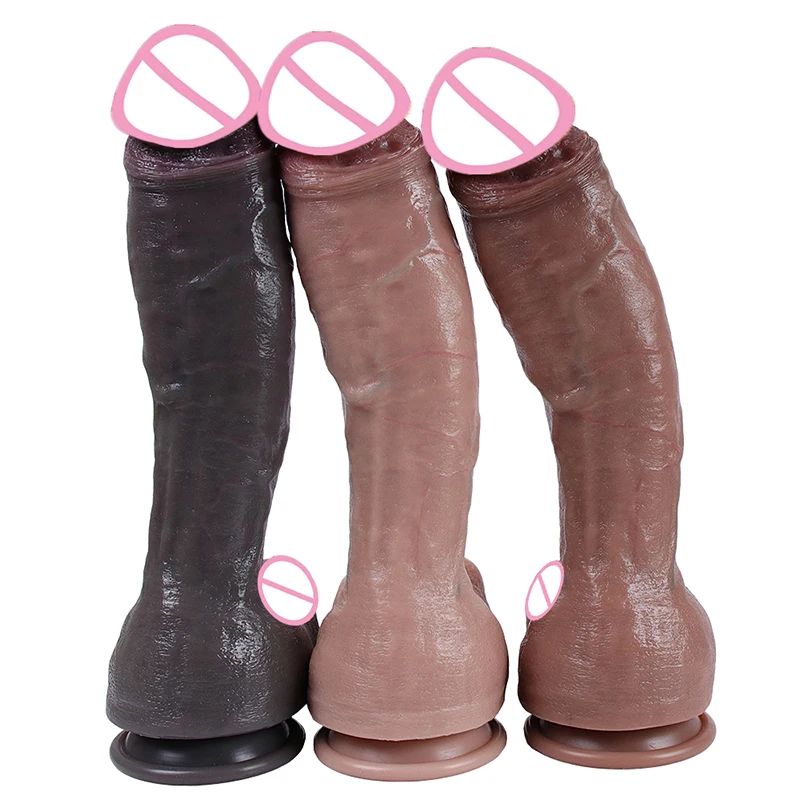 5 Models XXL Dildo Realistic Skin Silicone Penis Soft Huge Dick Strapon Suction Cup Anal Sex Toys For Women Vagina Masturbation