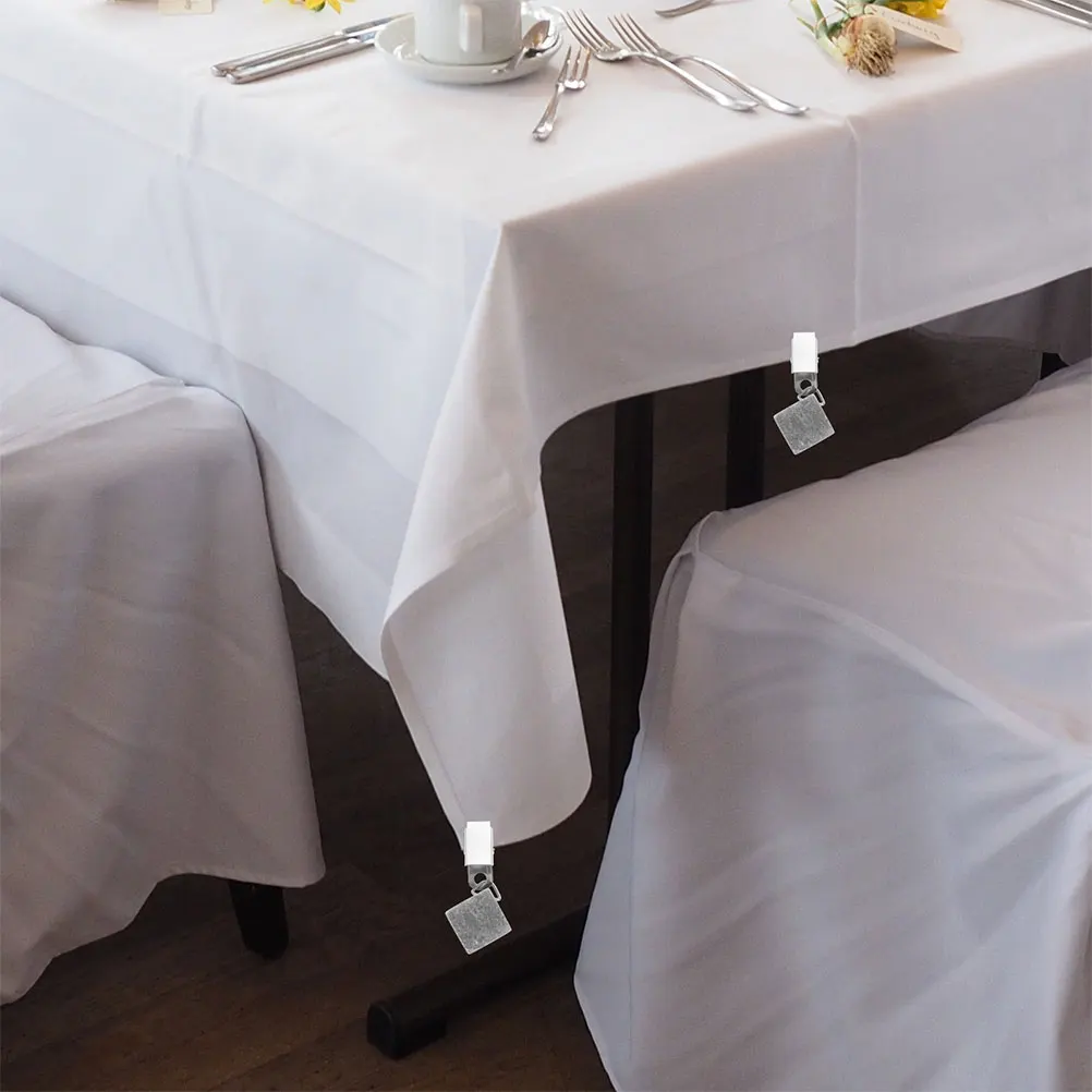 

8 Pcs Table Cloth Marble Pendant Outdoor Tablecloth Weights Furniture Heavy Grey Clip for Curtains
