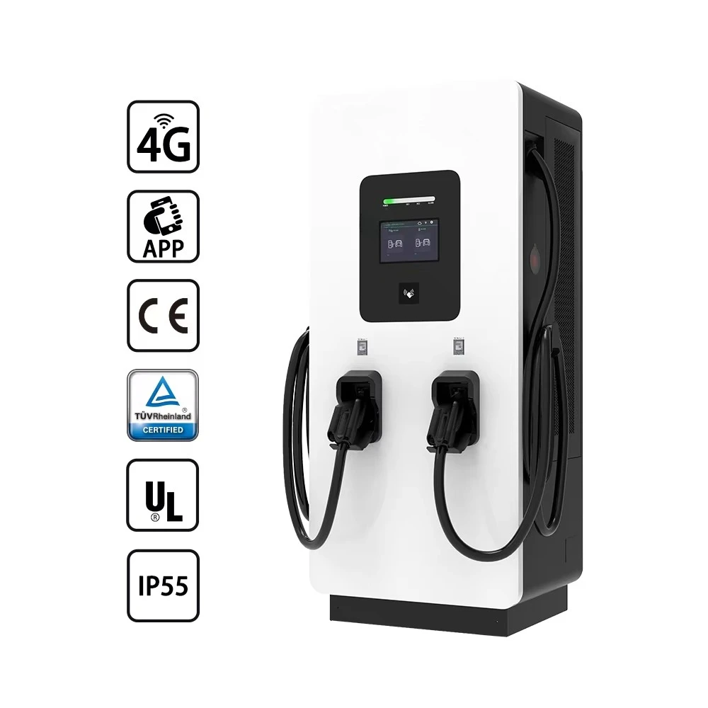 DC Fast Charging Pile with LCD Screen for Commercial and Industrial 150kW DC EV Charger Station