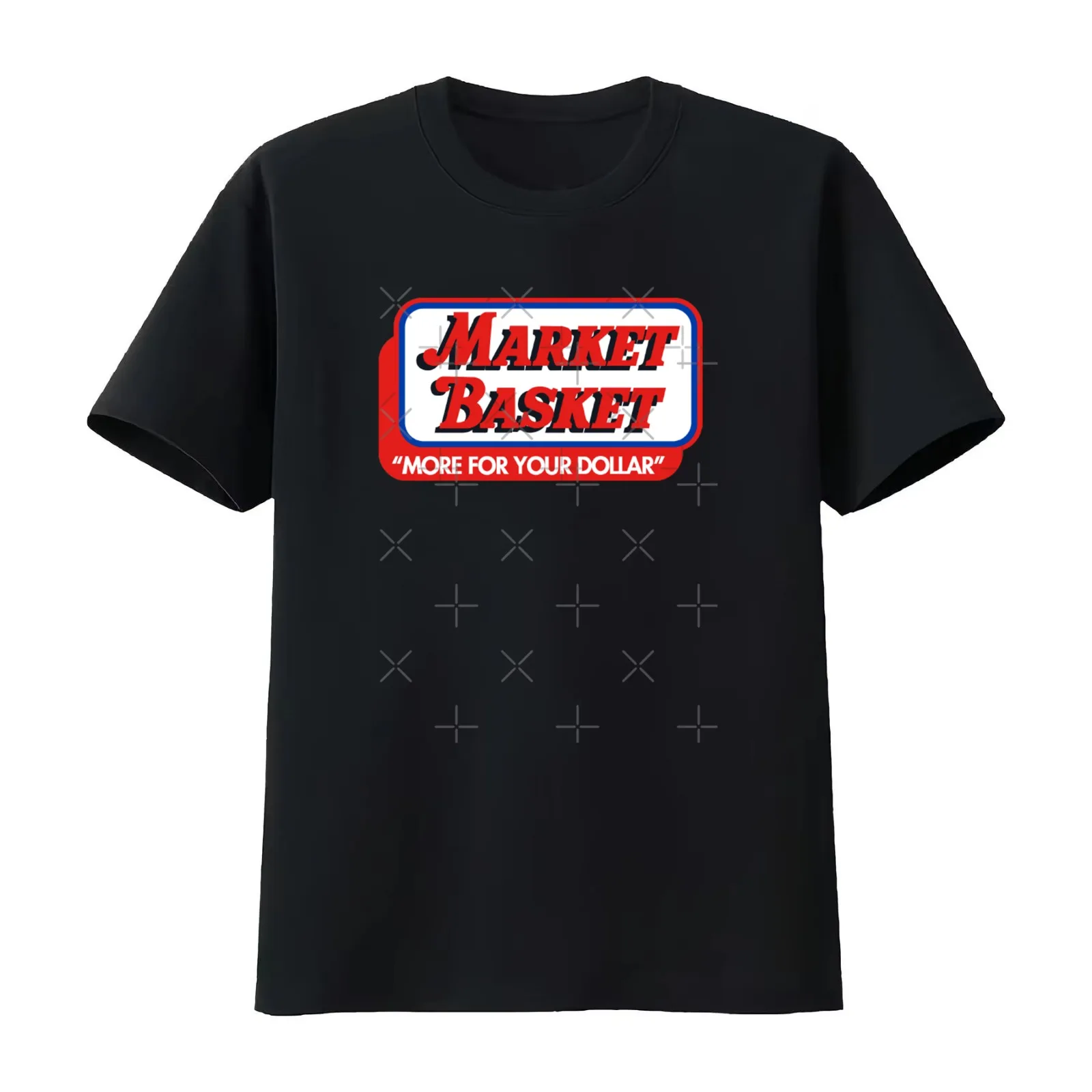 Market Basket Supermarket T-Shirt Summer Casual Cotton Tee Oversized Streetwear Tops Vintage Graphic Print Unisex Men Women