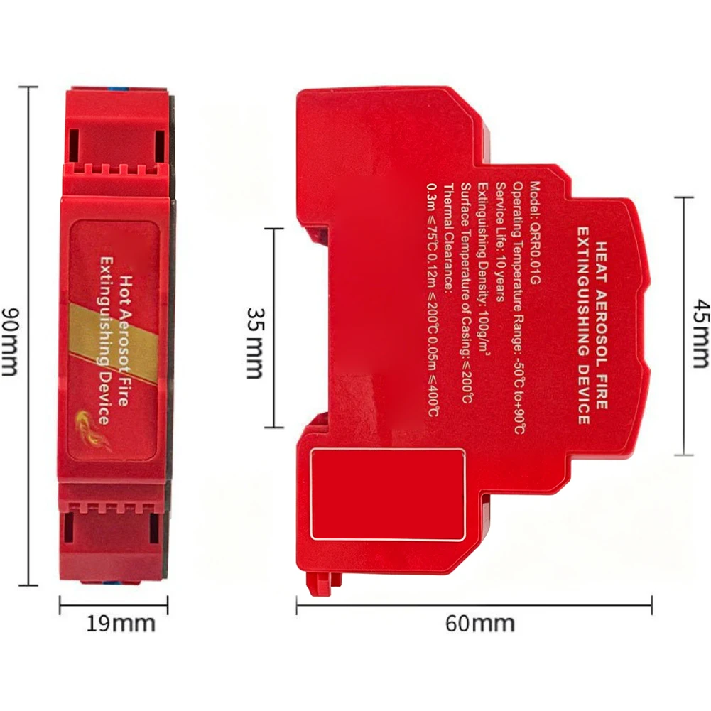 1pc Automatic Sensing Of Hot Fire Extinguishing Sticker Extinguishing Device For Vehicle Engine Automatic Sensing
