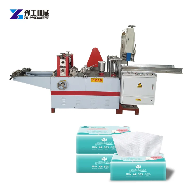 1/8 Folding Automatic Kangaroo Type Dinner Napkin Tissue Paper Embossing Printing Folding Making Machine