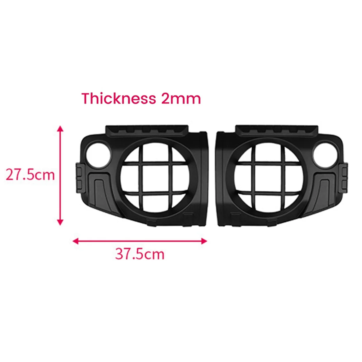 2 Stück Auto Front scheinwerfer abdeckung für Suzuki Jimny JB64 Sierra JB74W 2013-2017 modifizierte Scheinwerfers chutz abdeckung