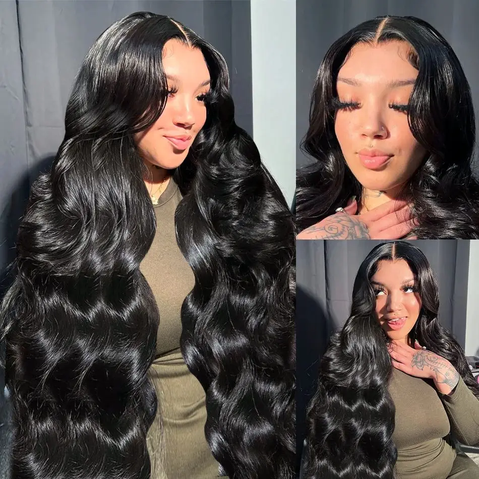 hd lace wig 13x6 human hair body wave lace frontal wigs for women choice long 30 40 inch brazilian Glueless wigs on sale cheap