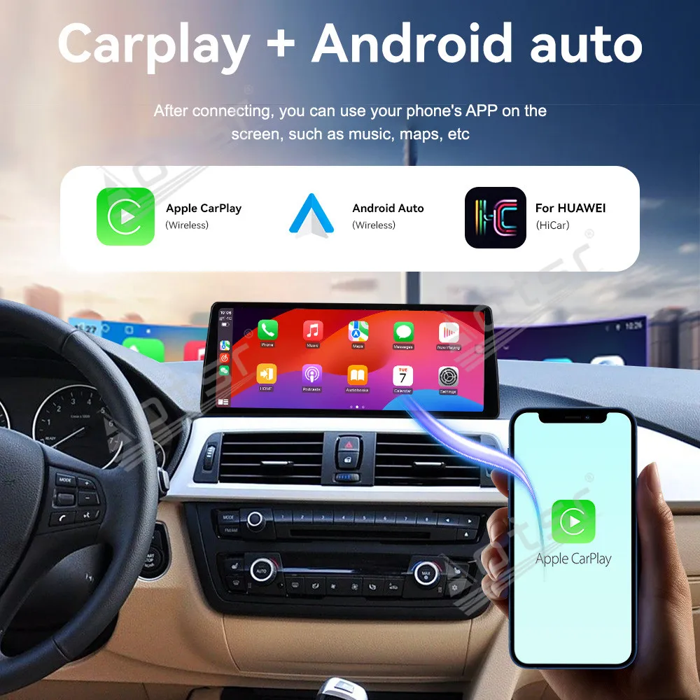 

Автомобильный радиоприемник Ultra Dual BT Carplay для BMW 3/4 серии NBT EVO Qualcomm 12,9 дюймов Android13 GPS-навигация 4G WiFi Мультимедийный плеер