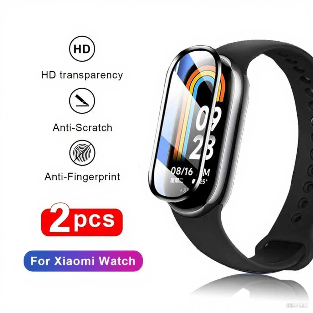 3D Curved Full Coverage Screen Protector Hot Bending Film For Xiaomi Mi Band 8 7 6 5 4 3 HD Anti-Scratch Smart Band Accessories