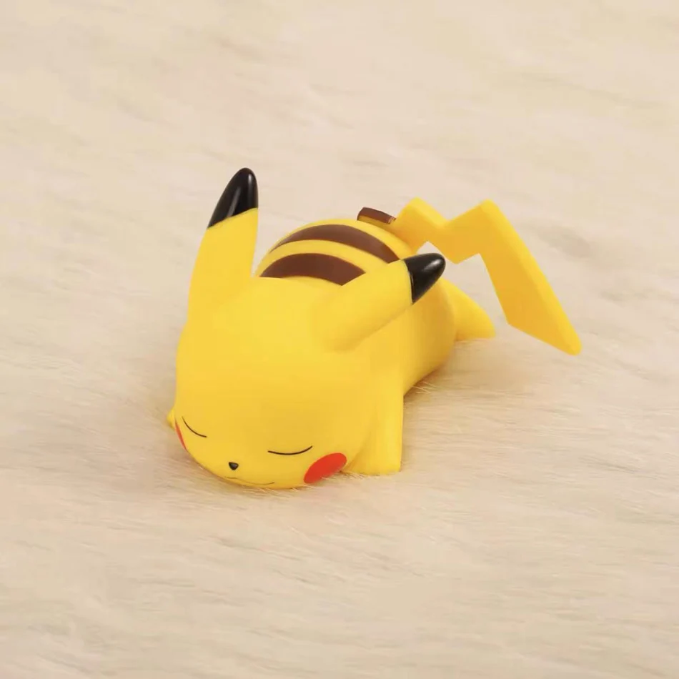 10 sztuk zestaw Pokemon lampka nocna świecące Pikachu Gengar Charizard Psyduck Squirtle śliczne Kawaii miękkie zwierzę lampka nocna prezenty dla