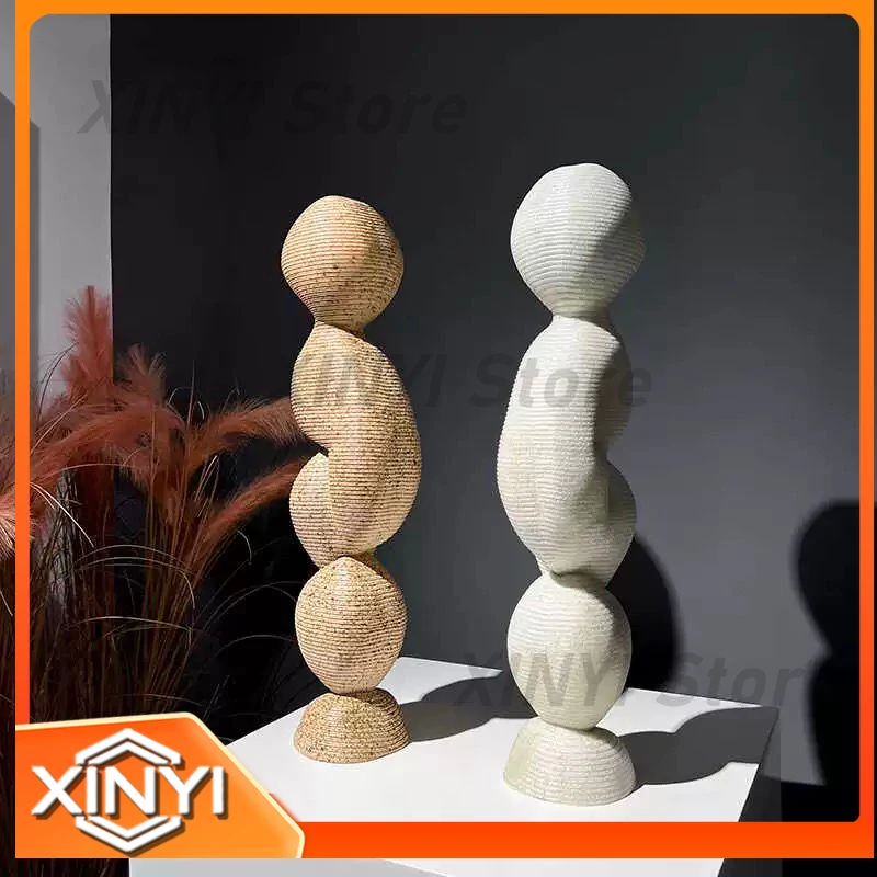 Modern Abstract Art Sculpture Geometric Resin Decor for Home Table Decoration Accessories Action Figure Home Decor Gifts