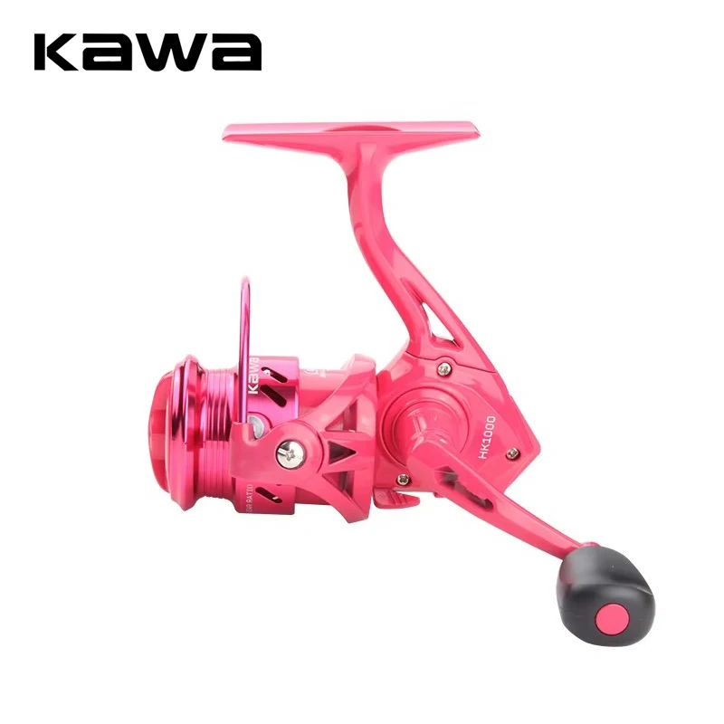 

Kawa Fishing Wheel Spinning Trolling Model 1000 Pink Drag 4.5kg 5+1 Bearings Lightweight 166g Alloy Spool Rubber Handle Knob