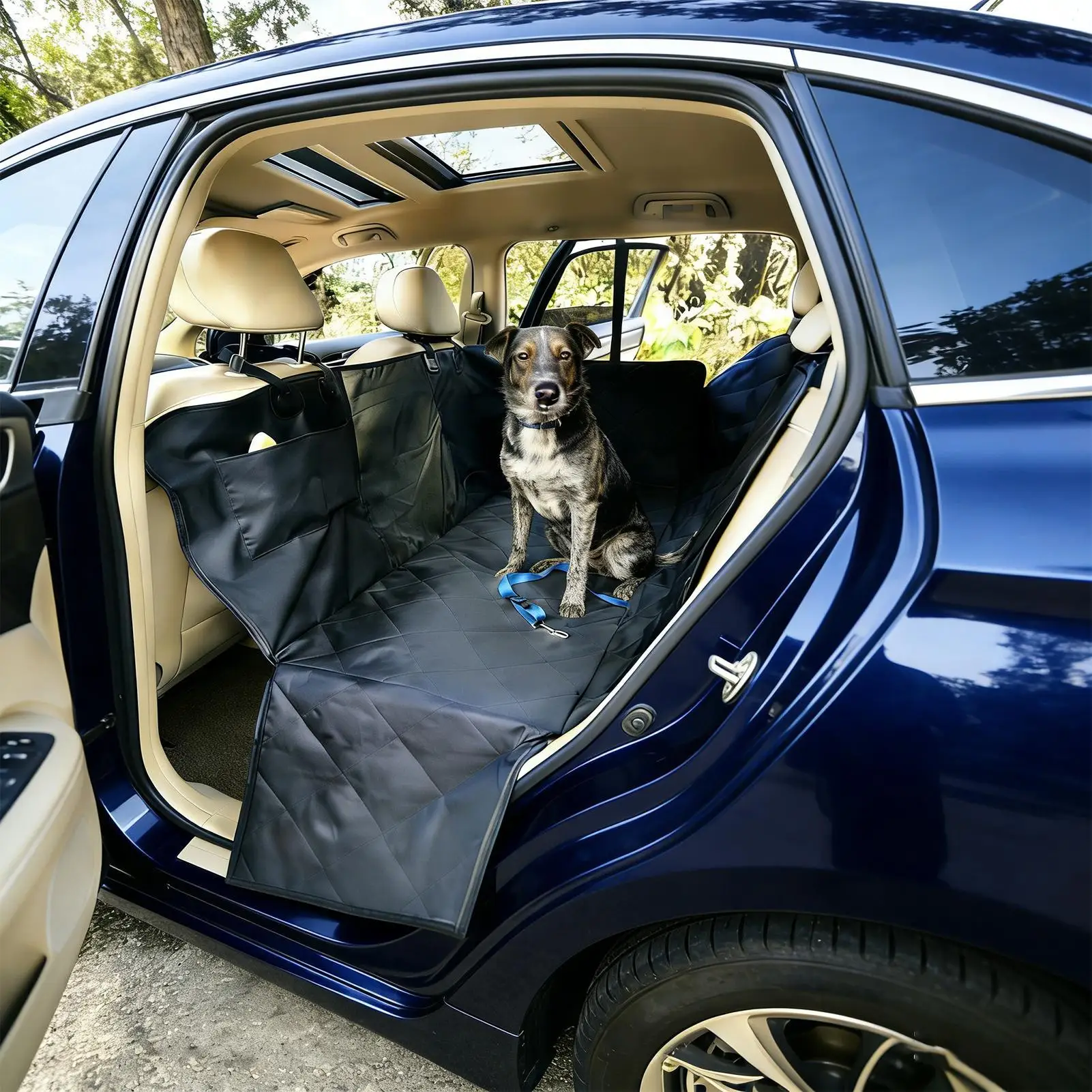 

Dog Pad For Car Back Seat Breathable Waterproof Non-Slip Cushion Pet Mat Seat Protector For Car For Trailer RV Truck Automotive