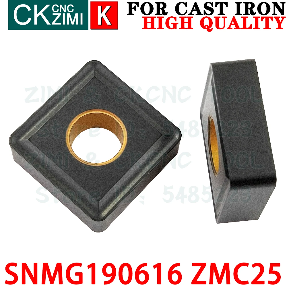 SNMG190616 ZMC25 SNMG 190616 ZMC25 SNMG644 เม็ดมีดคาร์ไบด์การปรับจูนภายนอกเครื่องมือแทรกเครื่องมือตัดกลึงโลหะ SNMG1906 SNMG 1906 CNC สำหรับเหล็กหล่อ
