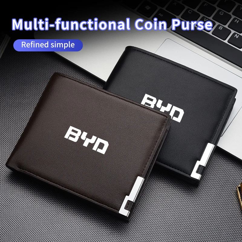 Интерьер автомобиля бумажник мужские кожаные кошельки мульти-карта сумка для BYD F0 F3 S6 E6 I3 S7 G3 E5 G6 L3 F6 S8 M6 F3R