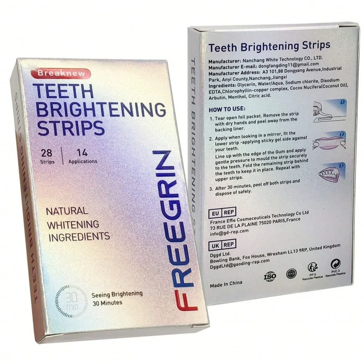 Deluxe Whitening Teeth Stickers 7/14/21 Pairs Gel Whitening Strips Stain Removal Tools Teeth Mint-flavored Refreshing Breath
